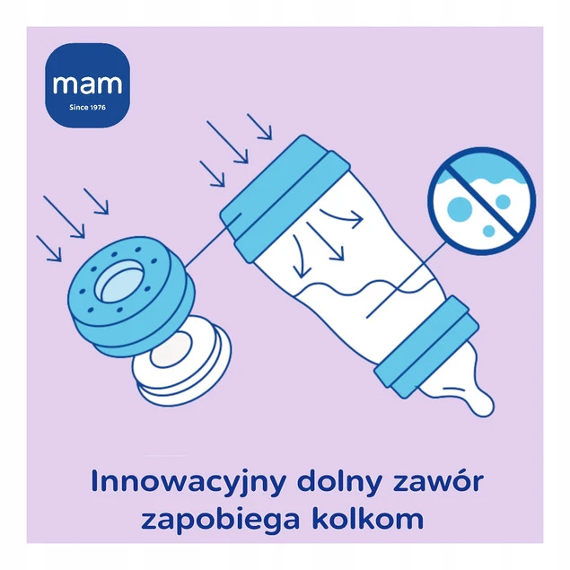 MAM Baby Perfect Start butelka do karmienia antykolkowa zielona 0m+, 160 ml_4