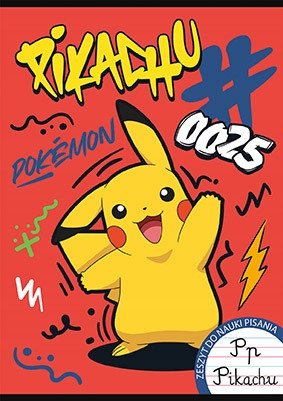 Zeszyt A4 w trzy linie (kolorowe) 32 kartki UNIPAP POKEMON x2