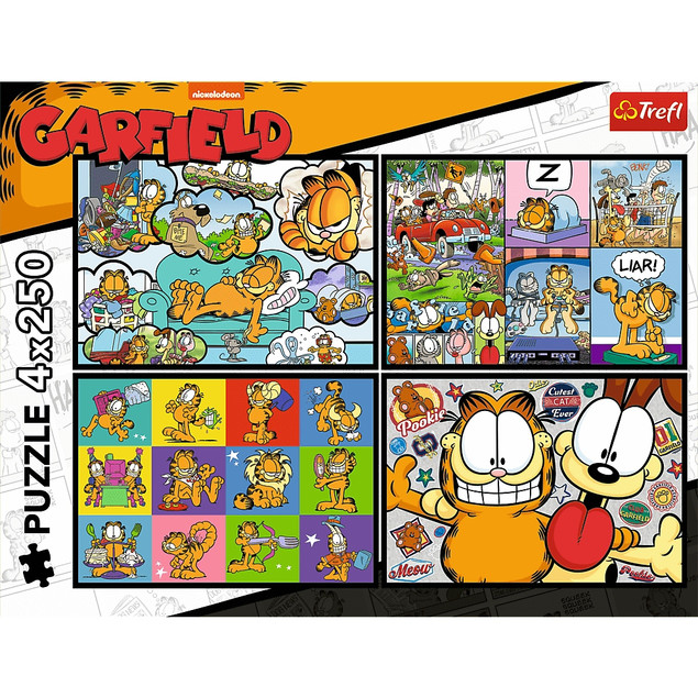 TREFL Puzzle 2x250 elementów Garfield Nie Lubi Poniedziałków (13344)