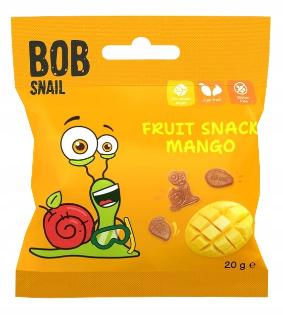 BOB SNAIL Żelki Owocowe MIX SMAKÓW Bez Dodatku Cukru 140g