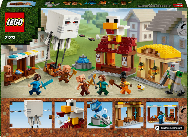 LEGO Minecraft Atak Balonowego Ghasta na Wioskę 21273