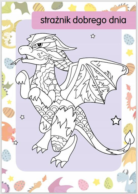 Kolorowanka z tatuażami. Magiczne smoki