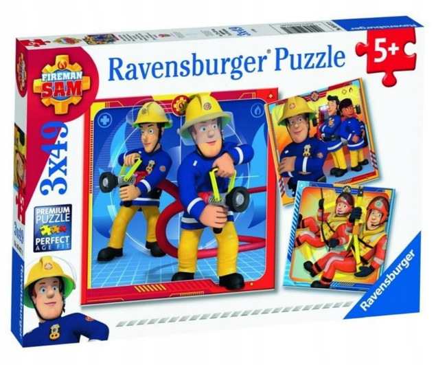 PUZZLE 3X49 STRAŻAK SAM NA RATUNEK!, RAVENSBURGER