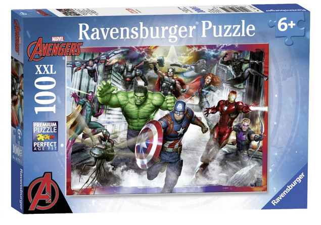 Puzzle Ravensburger 100 elementów Puzzle 100 Avengers Zgromadzenie XXL