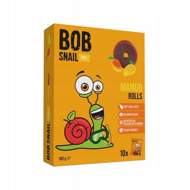 Rollsy Owocowe Zestaw 6x100g Bob Snail - Mix Smaków