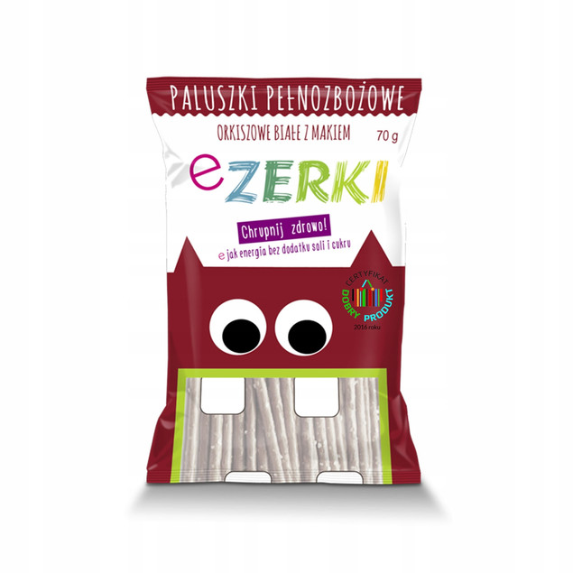 PALUSZKI ORKISZOWE BIAŁE Z MAKIEM 70g EZERKI
