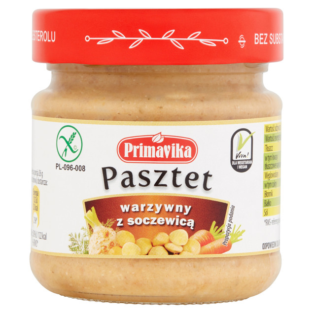 Pasztet warzywny z soczewicą 160g Primavika