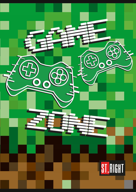 Zeszyt A4 kratka 32 kartki GAME ZONE (2 sztuki)