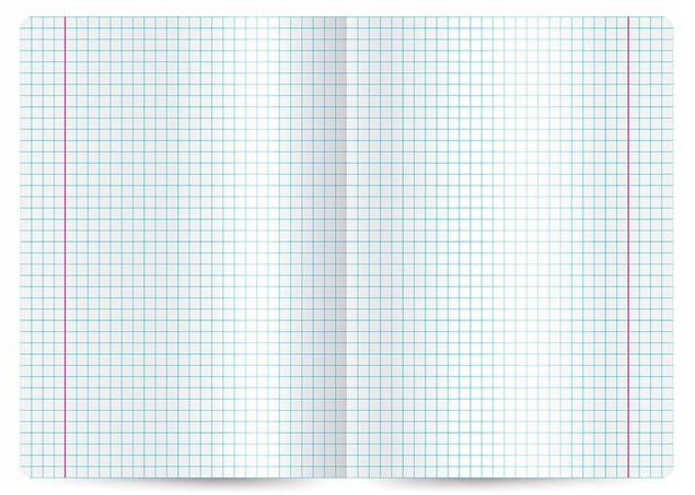 10x Zeszyt A5 60 Kartek KRATKA One Color MIX Kolorów Interdruk