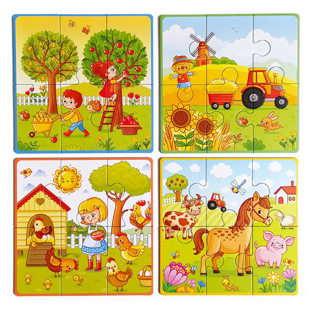Puzzle Tactic Moje Pierwsze Puzzle Farma 6 el. dla Dzieci 3+