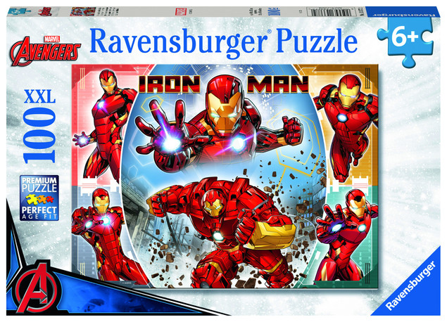 Ravensburger Marvel Iron Man Toys - 100 Piece Jigsaw Puzzle for Kids Age 6