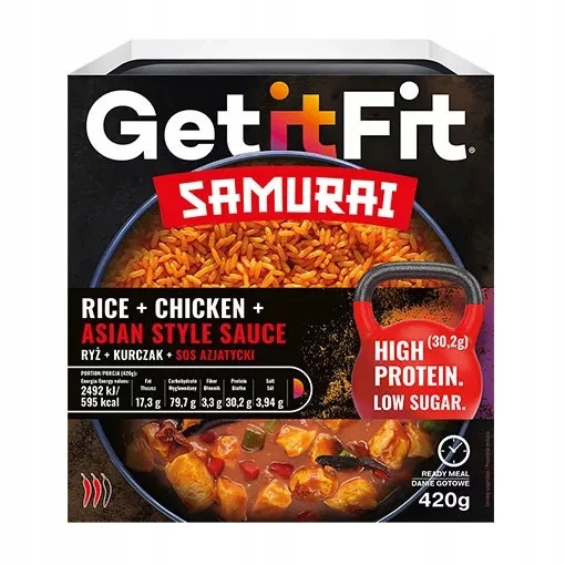 Ryż z kurczakiem i sosem azjatyckim Get It Fit Samurai