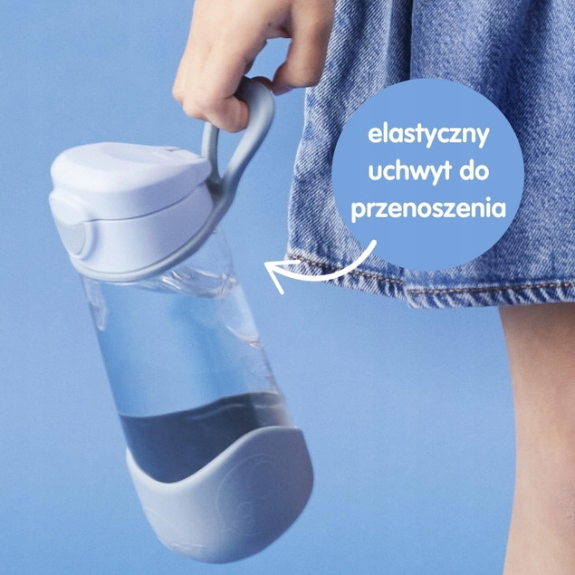 Sportowa butelka tritanowa z ustnikiem dla dzieci 450 ml B.Box różowa