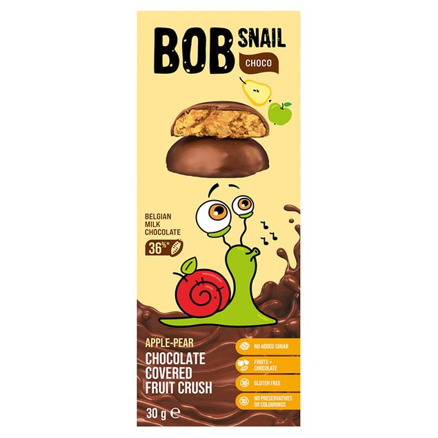 Bob Snail Jabłko-Gruszka w czekoladzie 30 g