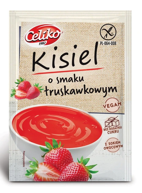 Przygotowanie Kisielu Truskawkowego Celiko