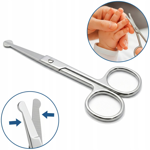 NOŻYCZKI do paznokci dla dzieci 0+ Nożyczki dla niemowląt BOCIOLAND