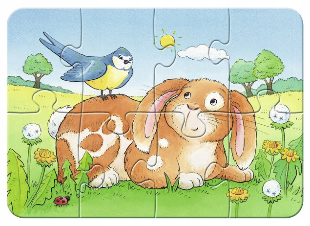 Ravensburger Moje první puzzle Domácí mazlíčci 4w1 (2,4,6,8 elementów)