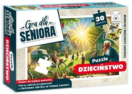 Gra dla Seniora: Puzzle Dzieciństwo 30 elementów