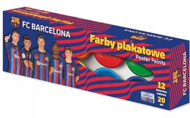 Farby plakatowe FC Barcelona 12 kol. 20ml