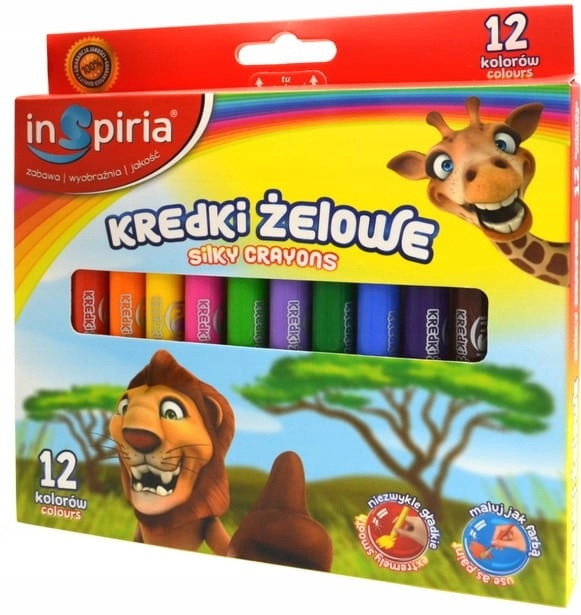 KREDKI ŻELOWE 12 KOL INSPIRIA