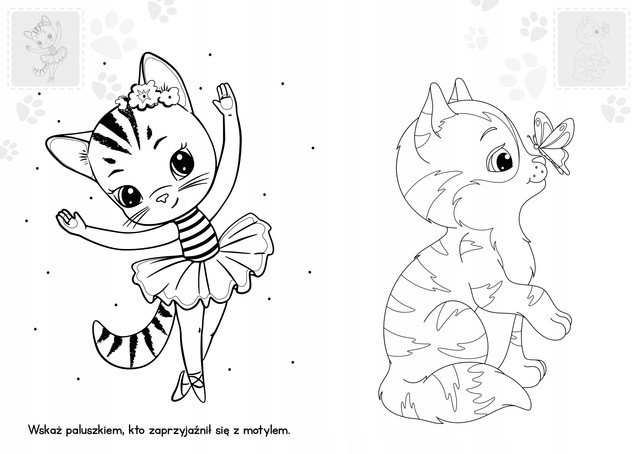 Brzdące Kolorują KOTKI Naklejki Świecące W Ciemności 3+ Skrzat