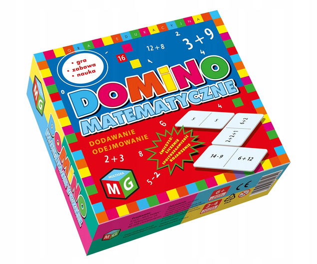 Domino Matematyczne DODAWANIE ODEJMOWANIE 6+ Multigra