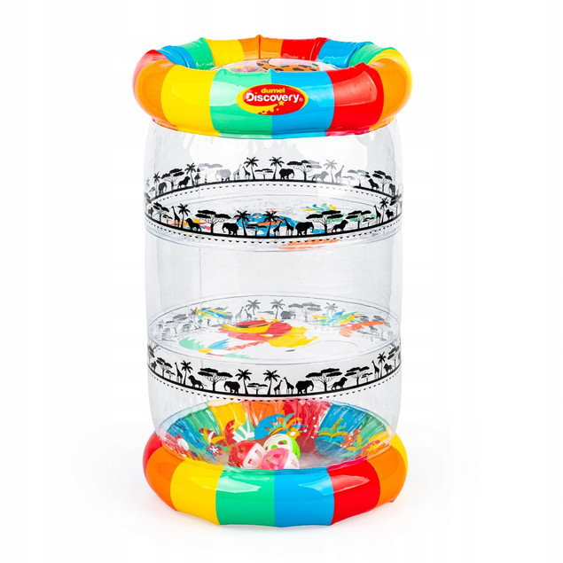 Dmuchany roler z piłeczkami do nauki raczkowania 44cm DUMEL DD30841