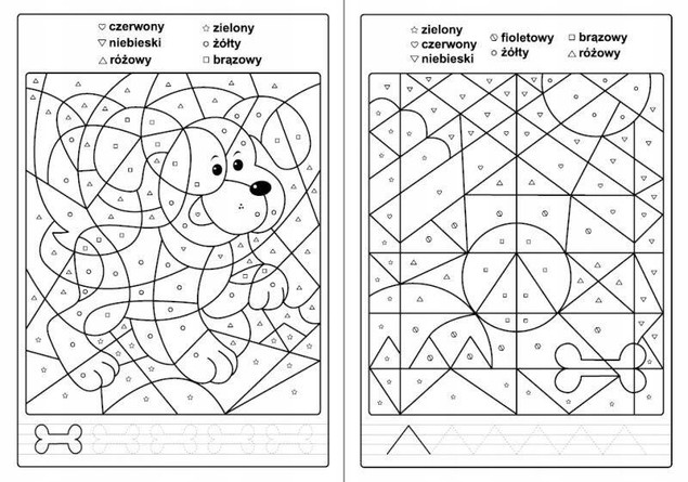Kolorowanka Łamigłówki Pokoloruj Logiczne Myślenie Spostrzegawczość Martel
