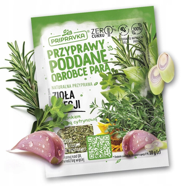 Przyprawa Zioła Greckie z Czosnkiem Trawą Cytrynową Naturalna Pripravka 10g