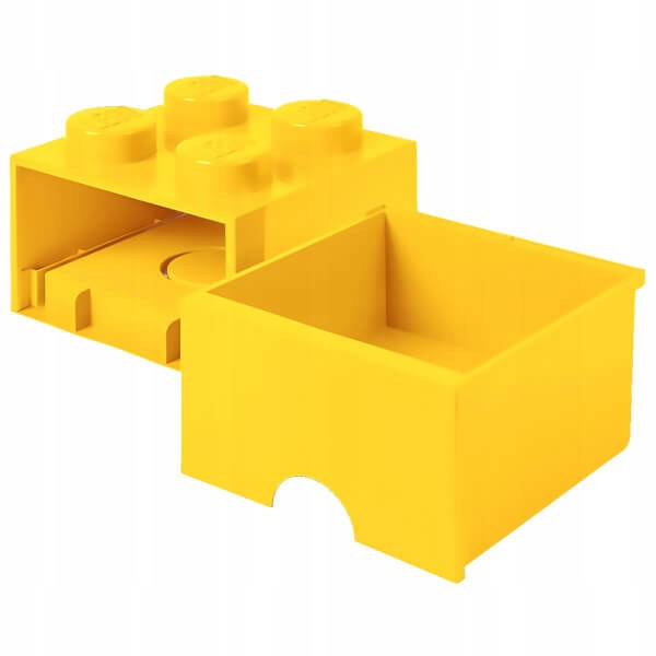 LEGO Pojemnik Szuflada Brick Drawer 4 Żółty na Klocki 25x25cm