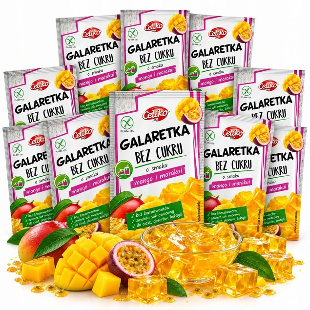 Galaretka Bez Cukru Mango Marakuja Celiko