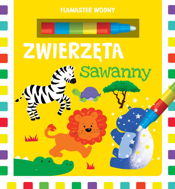 Flamaster wodny Zwierzęta sawanny Urszula Kozłowska