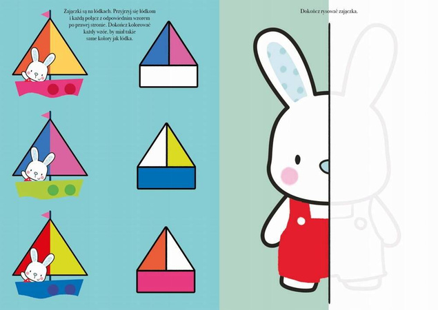 Akademia Zajączka Zabawy Obrazkowe 74 Naklejek BooksAndFun