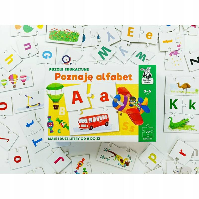 Puzzle Edukacyjne Poznaję Alfabet Nauka Liter Od A Do Z 3+ Kapitan Nauka