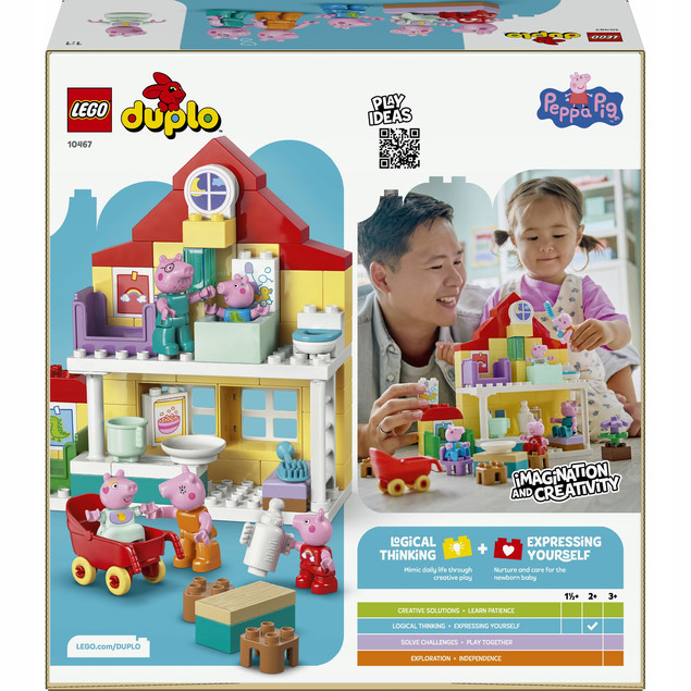 LEGO DUPLO Świnka Peppa Dom rodzinny 10467 – Zabawa z Całą Rodziną