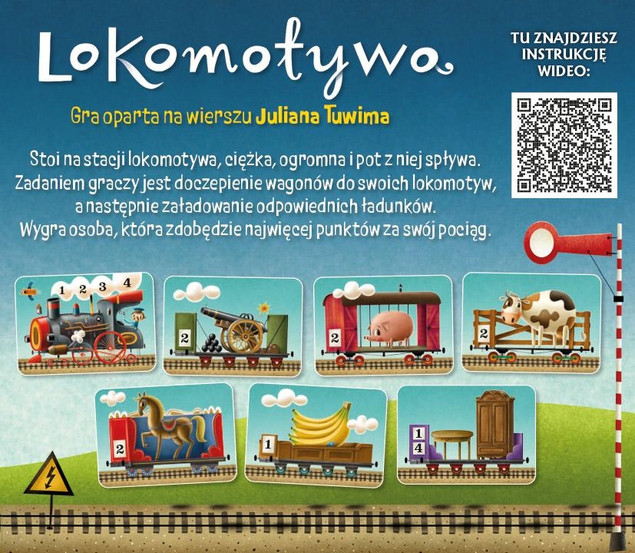 Gra planszowa Lokomotywa – Między wierszami | Nasza Księgarnia