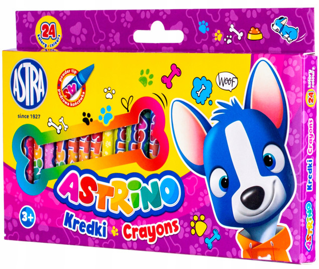 Kredki grafionowe 24 kolory Astrino ASTRA