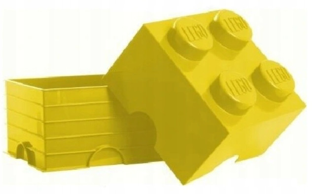 Pojemnik LEGO Klocek 4 Żółty 40031732 – Duży Organizer na Klocki i Zabawki