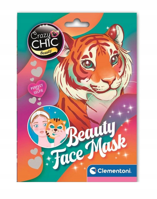 TytułMaseczka Clementoni Crazy Chic dla Dzieci 8+ Kolorowe Zwierzaki