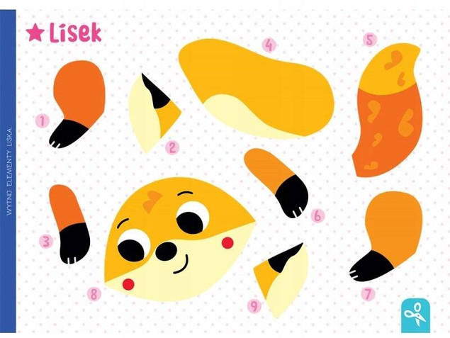 Wycinam, naklejam, rysuję. Na łące. Wycinanki edu