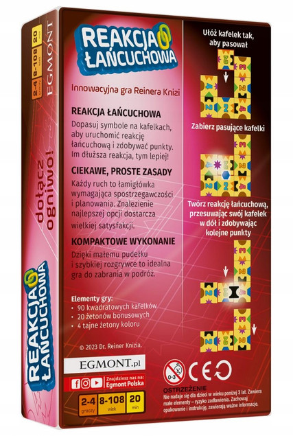 Gra planszowa Reakcja łańcuchowa Egmont