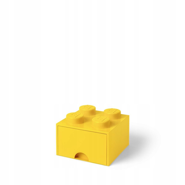 LEGO Pojemnik Szuflada Brick Drawer 4 Żółty na Klocki 25x25cm