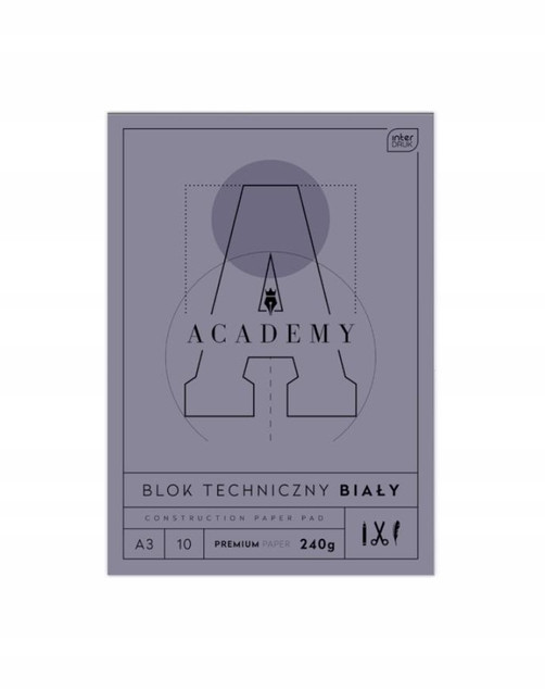 Interdruk blok techniczny A3 10 kartek gruby 240g Academy Premium