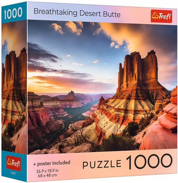 TREFL Puzzle USA Collection: Breathtaking Desert Butte 1000 elementów