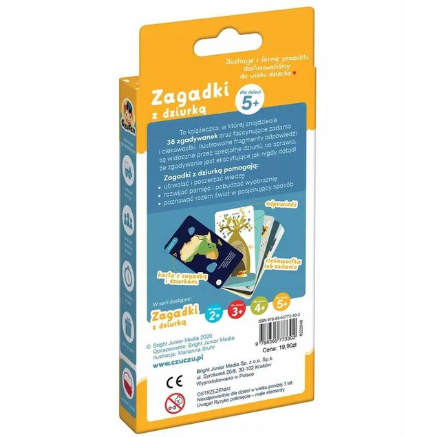Zagadki Z Dziurką Dla Dzieci Obrazkowa Książeczka +5 CzuCzu