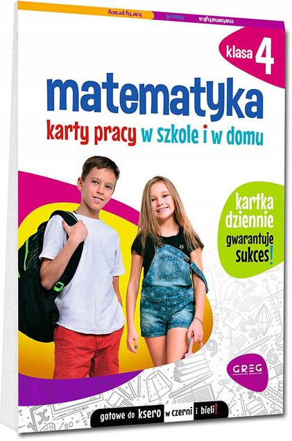 Matematyka Karty Pracy Klasa 4 GREG