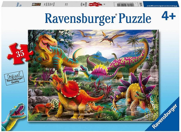 Puzzle 35 elementów T-Rex Ravensburger dla dzieci