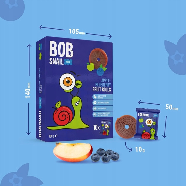 Rollsy Owocowe Jabłko-Borówka 100g
