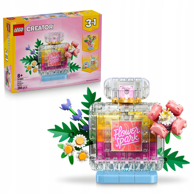 LEGO Creator 3w1 31383 Perfumy z Ozdobnymi Kwiatami Klocki 8+