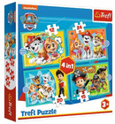 Puzzle 4w1 Psi Patrol Chase Marschall Sky Paw Patrol Trefl OUTLET